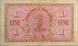 ALLIIERTE BESATZUNG - BANK DEUTSCHER LÄNDER, WESTB 1 Mark Serie 1948 VF+