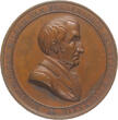 FREIMAURER  Bronze-Medaille Niederlande o. J. (wohl 1842) Kleine Kratzer, EF