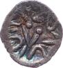 INDIEN Drachmenteilstück Rana Vigraha um 640 -