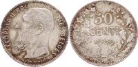 BELGIEN 50 Centimes Leopold II. 1865-1909 -