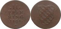 BAYERN 2 Pfennig Maximilian IV. Joseph 1799-1806/25 1804 -
