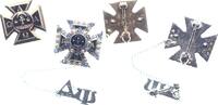 SCHULEN UND HOCHSCHULEN Ansteckbares versilbertes und teilweise schwarz emailliertes Bronze-Mitgliedsabzeichen o. J. (um 1980) -