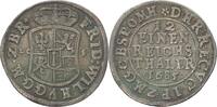 BRANDENBURG-PREUSSEN 1/12 Taler Friedrich Wilhelm 1640-1688 -