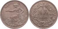 SCHWEIZ 1/2 Franken Bundesstaat, seit 1848 -