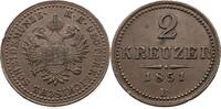 ÖSTERREICH 2 Kreuzer Franz Joseph 1848-1916 -