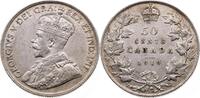 KANADA 50 Cent George V. 1910-1931 -