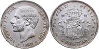SPANIEN 5 Pesetas Alfonso XII. 1874-1885 -