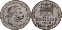 UNGARN 20 Kreuzer Franz Joseph 1848-1916 -
