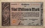 NOTGELD DER DEUTSCHEN INFLATION 5 Millionen Mark -