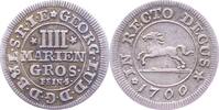 BRAUNSCHWEIG-HANNOVER 4 Mariengroschen George I. 1698-1727 -