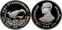 THAILAND 200 Baht Rama IX. Bhumiphol 1946-2016 1987 -
