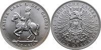 KAROLINGER Silber-Medaille Karl der Große 768-814 -