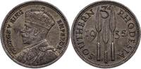 SIMBABWE 3 Pence George V. 1910-1936 -