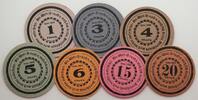 NOTGELD 1, 3, 4, 5, 6, 15, 20 Pfennig -