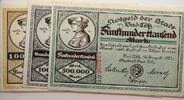 NOTGELD DER DEUTSCHEN INFLATION 100.000 Mark, 500.000 Mark, 1 Million Mark -