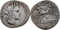 RÖMER Denar Caius Fabius, Münzbeamter 102 v.Chr. -