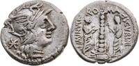 RÖMER Denar Tiberius Minucius Augurinus, Münzbeamter 134 v.Chr. 134 v.Chr. -