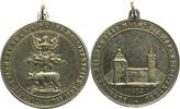 BERNAU (BRANDENBURG) Tragbare versilberte Bronze-Medaille -
