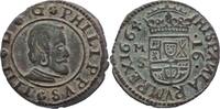 SPANIEN 16 Maravedis Felipe IV. 1621-1665 1664 -