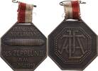 FRANKFURT AM MAIN Tragbare achteckige Bronze-Plakette -