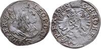 Groschen 1666 Kuttenberg HABSBURG Leopold I. 1657-1705 Prägeschwäche, fast vorzüglich