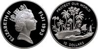 FIDSCHI-INSELN 10 Dollars Republik, 1987-1997 -