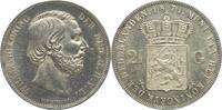 NIEDERLANDE 2 1/2 Gulden Willem III. 1849-1890 -