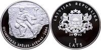 LETTLAND 1 Lats 2002 Republik, seit 1991 Polierte Platte 780.30 元  ＋  382.35 元 运费