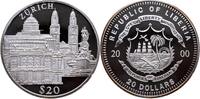 LIBERIA 20 Dollars 2000 Republik, seit 1847 Polierte Platte- (leichte Pa... 546.21 元  ＋  382.35 元 运费