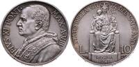 VATIKAN 10 Lire 1929 Rom Pius XI. 1929-1939 Vorz&uuml;glich 663.26 元  ＋  382.35 元 运费