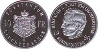 LIECHTENSTEIN 10 Francs 1990 Hans Adam II. seit 1989 PP 741.29 元  ＋  382.35 元 运费