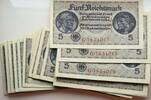 DRITTES REICH 49 x 5 Reichsmark ohne Datum -