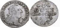 ANHALT-BERNBURG 8 Groschen Victor Friedrich 1721-1765 -