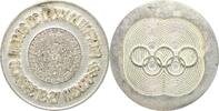 OLYMPISCHE SPIELE Weißmetall-Medaille Mexico City 1968 -