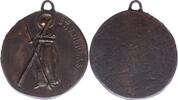 RELIGION Bronze-Gussmedaille Hl. Andreas. Tragbare einseitige geschwärzte o.J. -