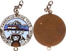 DIESSEN AM AMMERSEE (OBERBAYERN) Tragbares einseitiges farbig emailliertes Bronze-Abzeichen -