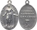 DRESDEN Tragbare ovale Weißmetall-Gussmedaille (Nachguss) o. J. (um 1920) -