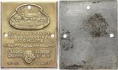 ROCHLITZ (SACHSEN) Einseitige hohlgeprägte, mit Blei hinterlegte Bronze-Plakette -