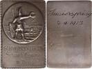SCHWÄBISCH GMÜND Versilberte Bronze-Preisplakette o.J. (um 1910) -