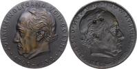 DICHTER UND SCHRIFTSTELLER Bronze-Hohlguss der Vorderseite der Bronze-Gussmedaille Goethe, Johann Wolfgang von 1749-1832 -