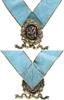 KARNEVAL Tragbare vergoldete und farbig emaillierte Bronze-Plakette -