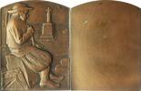 KUNSTMEDAILLEN Einseitige Bronze-Gussplakette o.J. (1947) -