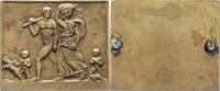 LANDWIRTSCHAFT UND GARTENBAU Einseitige Bronze-Plakette -