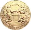 LIEBE UND EHE Vergoldete Zink-Gussmedaille o.J. (1937-43) -