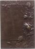 LIEBE UND EHE Bronze-Plakette Agache, Edouard, und Lucie Kuhlman -