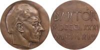 MUSIK Bronze-Gussmedaille Bartok, Bela 1881-1945 o.J. -