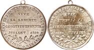 FRANKREICH Tragbares einseitiges versilbertes Messing-Klischee Louis Philippe 1830-1848 -