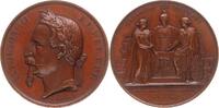 FRANKREICH Bronze-Medaille Napoleon III. 1852-1870 -