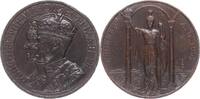 GROSSBRITANNIEN Bronzierte Blei-Medaille George VI. 1936-1952 -