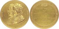 NIEDERLANDE Vergoldete Bronze-Medaille Willem III. 1849-1890 -